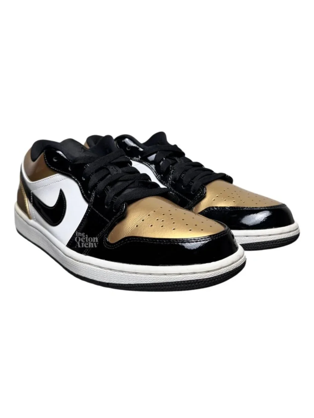 Size 11 Air Jordan 1 Low 'Gold Toe' 2019 CQ9447-700 Pre-Owned